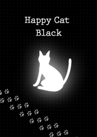 Happy cat black