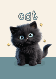 Cat Black British Cute!