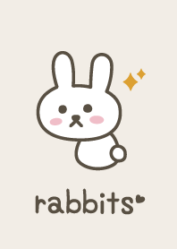 Rabbits.Beige.Glitter