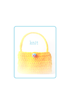 knit bag -yellow-029
