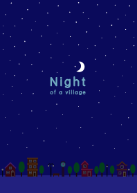 'night of a village' illustration theme