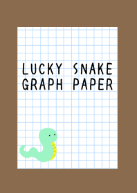 LUCKY SNAKE GRAPH PAPER/BROWN