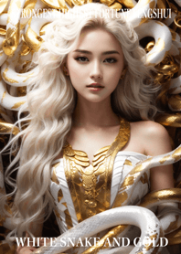 White snake and gold  Lucky 69