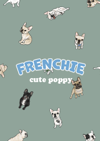 frenchie7 / dusty green