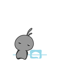 rabbit staring-96