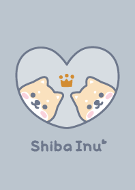 柴犬 王冠 [暗藍色]