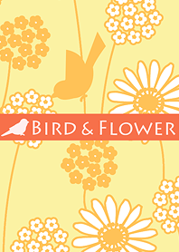 นกและดอกไม้/สีเหลือง19.v2