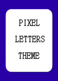 PIXEL LETTERS THEMEj-DEEP BLUE