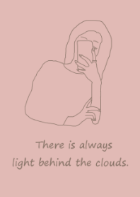 selfie girl /dusty pink