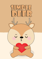Simple Love Cute Deer