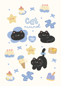 แมวน่ารักมินิมอล