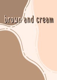 brown and cream