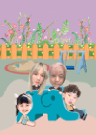 幸福ㄧ家四口公園遊