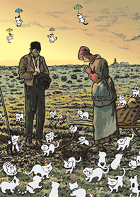 ポンゲをさがせ！ ミレー「晩鐘」