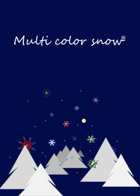 Multi color snow