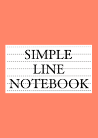 SIMPLE LINE NOTEBOOKj-APRICOT COLOR