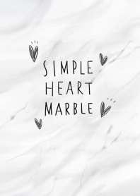 simple heart marble