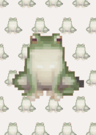 Frogpattern 픽셀 아트 테마 베이지 01