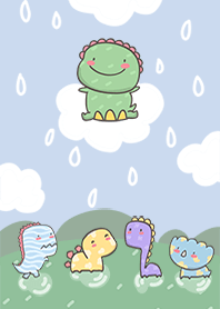 dino in the rain 4
