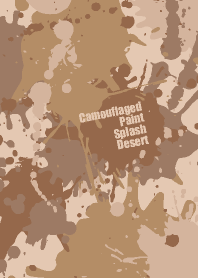 Camouflaged paint splash Desert