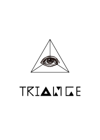 モノトーン＠三角形と目