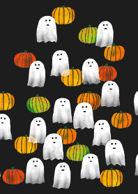 Ghost and Pumpkin 2