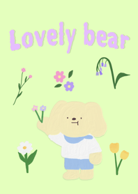 Lovely bear : flowers