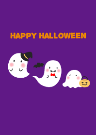 Pretty Ghosts Halloween -purple-