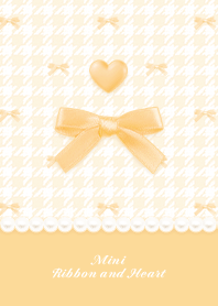 Mini Ribbon & Heart HT -  T Orange 01