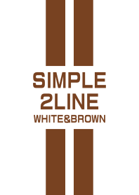 White & Brown double line(2line)