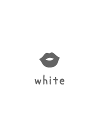 Girls Collection -Lips- White