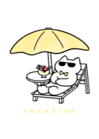 yellow ribbon cat(vacation)