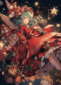 Sister and sister celebrate Christmas