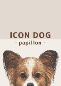 ICON DOG - Papillon - BROWN/06