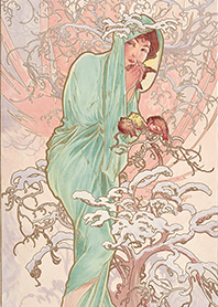 Mucha The Four Seasons "Winter"