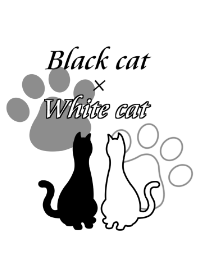 Black cat and White cat theme
