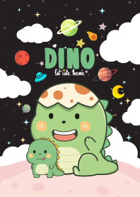 Dino Kawaii Black