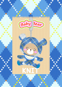 Baby Bear " blue knit "