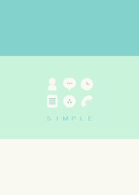 シンプル（blue green)V.242 #pop