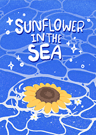 Sunflower in the sea