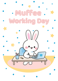 Muffee Working Day (Blue)