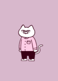 Glasses cat(dusty colors09)