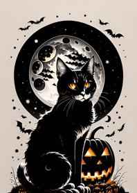 halloween cat 7B6298