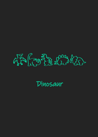 Simple fluorescent dinosaur lines