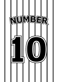 Number 10 stripe version