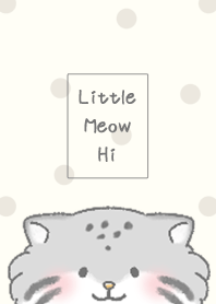 ひょっこりマヌルネコ ベージュ dot