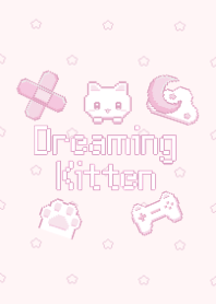 Dreaming Kitten  Pink