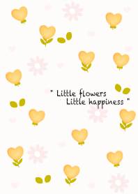 mini yellow heart flowers 26