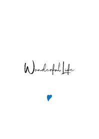 Simple Handwriting style (Blue) Theme.