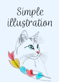 simple illustration06blue